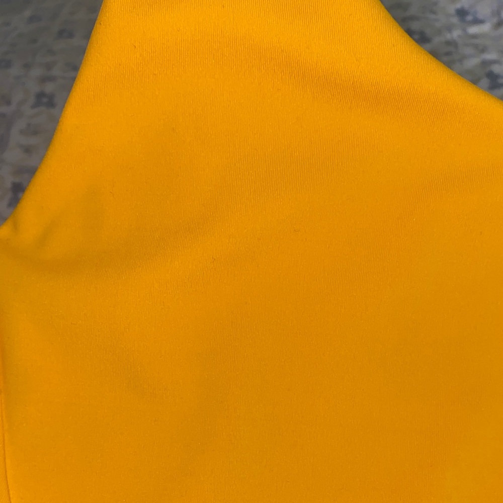 Athleta Ultimate Vibrant Yellow/Orange Sports Bra XL - Picture 12 of 12